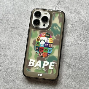 BAPE Ốp Điện Thoại Trong Suốt Chống Sốc Cho iphone 14 11 13 12 X XS Pro Max XR Mini 7 Samsung Galaxy S23 S22 ultra plus