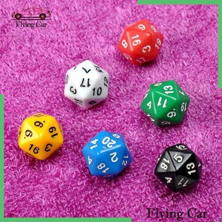 Bộ 6 Xí Ngầu 20 Mặt D20 Dùng Chơi Game RPG 1 #