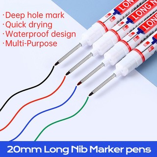 2 / 3 Chiếc 20 Mm Nib Bút Đánh Dấu Lỗ Sâu 5 Màu Đa Năng Bút Dầu Nhanh Khô Thợ Mộc Bút Đánh Dấu Cho Phòng Tắm Gỗ Kim Loại Đồ Dùng Tranh