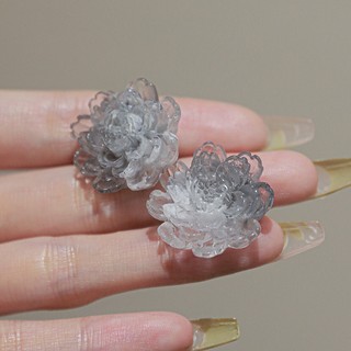 Hoa Cúc Ba Chiều Bằng Nhựa Resin Màu Sắc Tương Phản Hợp Thời Trang