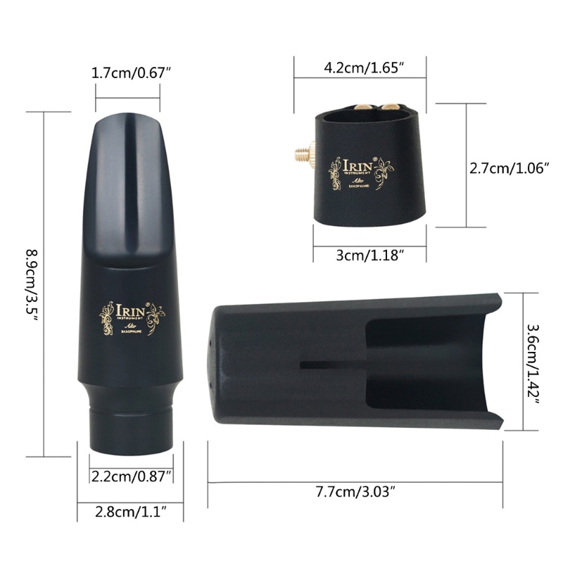 Mon alto saxophone mouthpiece với nắp nhựa và ligature sax mouthpiece kits thay thế nhạc cụ accessori