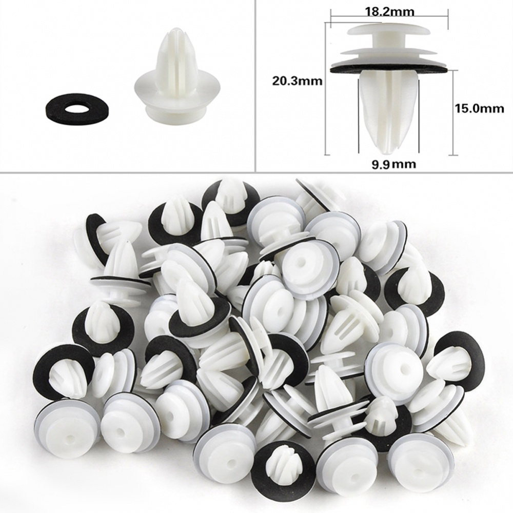Set 100 Đinh Tán Bằng Nhựa Cho Xe Ô Tô