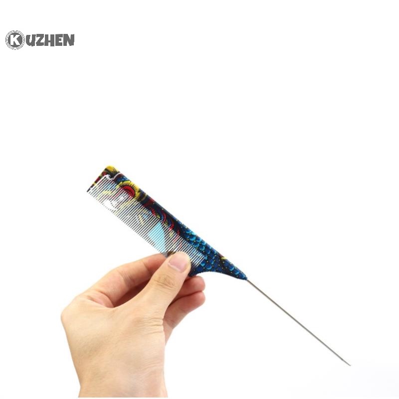 Kuzhen phong cách thời trang cắt tóc lược cắt tóc salon làm tóc lược làm tóc nóng