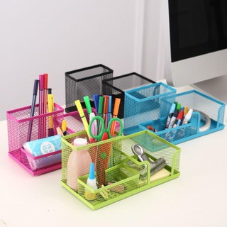 MEGOCE Hộp Đựng Bút Lưới Đen Cho Bút Chì 3 / 4 Lưới Bàn Văn Phòng Trên Bàn Tổ Chức Hộp Bảo Quản