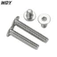 m2-m3-m4 inox 304 mỏng đầu phẳng bên trong Hex vít / bulong đầu bằng/Bu Lông Đầu Lục Giác Dẹp Siêu Mỏng Bằng Ốc vít đầu lục giác dẹp mỏng phẳng