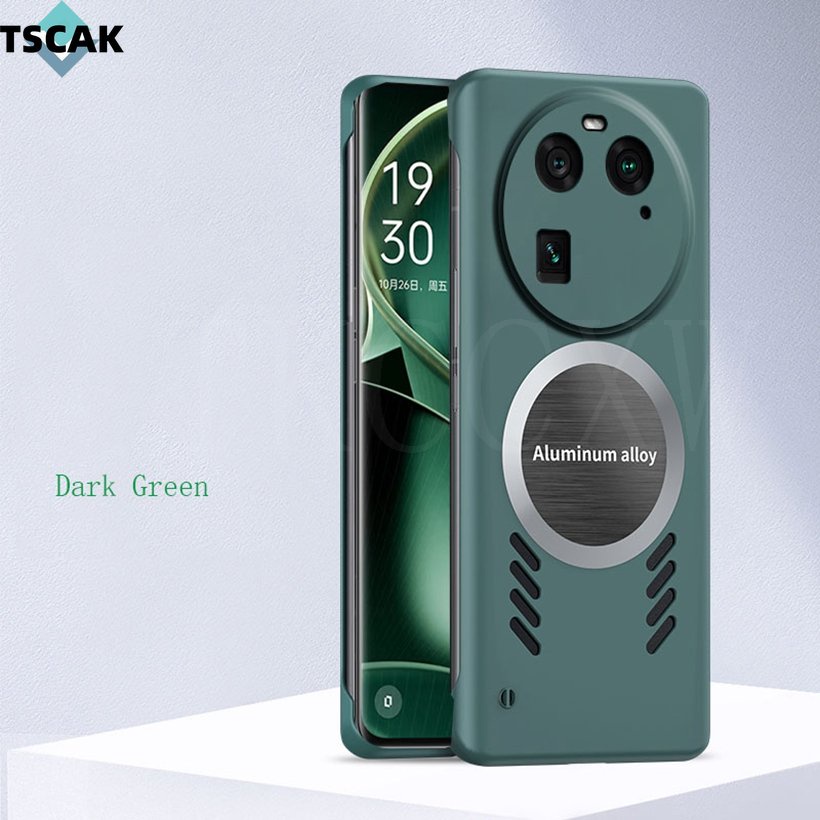 Ốp điện thoại chống bụi và tản nhiệt siêu mỏng hút từ tính OPPO Find X7 X6 X5 Pro X7 Vỏ bảo vệ chống rơi siêu cứng