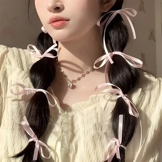 Dây Buộc Tóc Đuôi Ngựa Bằng Lụa Nhiều Lớp Phong Cách Hàn Quốc