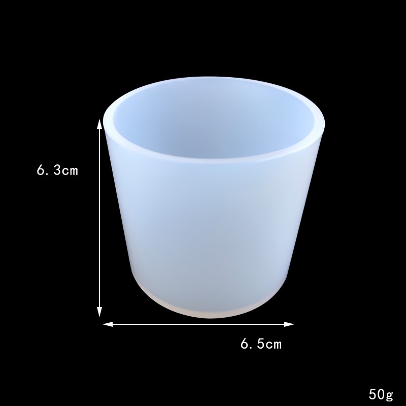 Diy Nến Khuôn Silicon Xi Lanh Sáu Mặt Mousse Bánh Thơm Nến