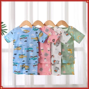 Trẻ Em Quần Short Tay Ngắn Phù Hợp Với Phong Cách Mới Bé Trai Bé Gái Áo Thun Quần Áo Trẻ Em 4ZM5