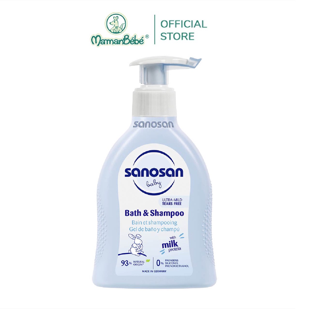 Ảnh Sữa tắm gội Sanosan Baby với protein sữa thủy phân 0M+ 200ml 2