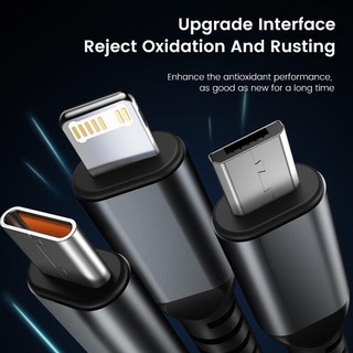 Dây Cáp Sạc Nhanh 3 Trong 1 100W Màn Hình Kỹ Thuật Số Dành Cho Xiaomi Samsung