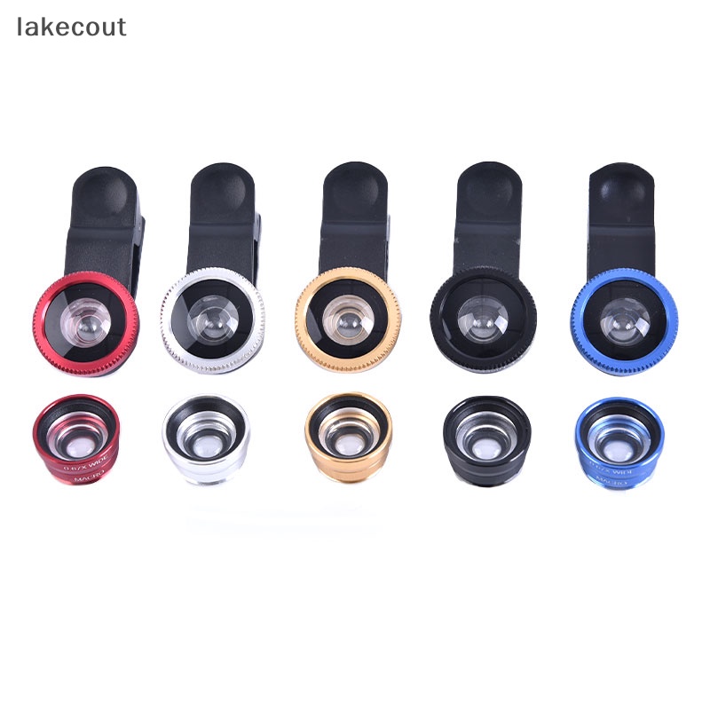 Thấu Kính Mắt Cá + Góc Rộng + Macro 3 Trong 1 Cho Điện Thoại