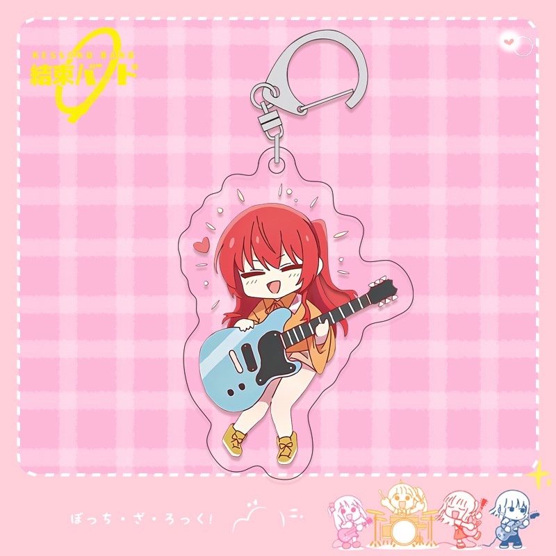 Mô hình Bocchi The Rock! Móc Khóa Hoạt Hình Gotou Hitori Ijichi Nijika Dễ Thương