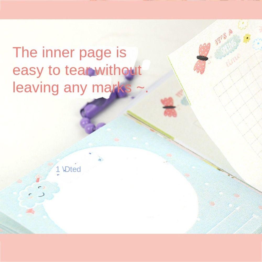 DELMER Pocket Notepad, Mini có móc khóa Smalll Mini Notebook, DIY Thêu Sò Viết Pad Thực Vật Hoạt Hình Văn Phòng Phẩm