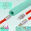 Dây Cáp Sạc Nhanh 120W 6A USB Loại C Bằng Nylon Bện Cho IPhone 16 15 13 Samsung 1M 6 Ft