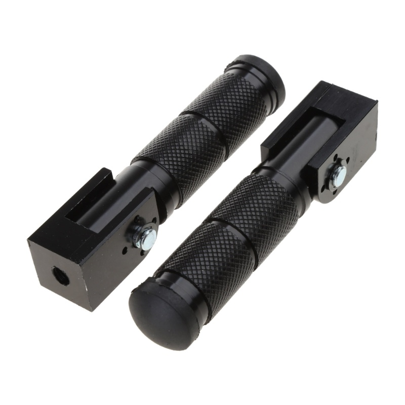 Mặt Trăng 1 Cặp Phụ Kiện Sửa Đổi Xe Máy Nhôm Chân Chốt M10 Xe Máy 90° Gấp cố định - Tựa chân phía trước phía sau