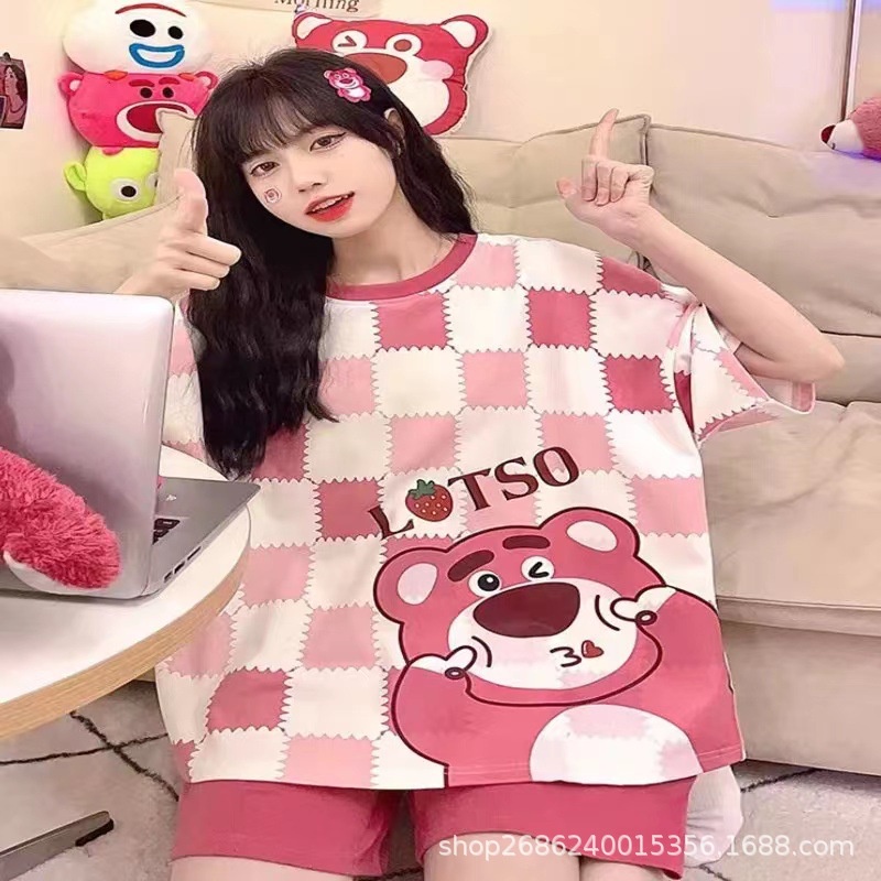 Bộ Đồ Ngủ Pijama Tay Ngắn Phong Cách Mới Mùa Hè 2023 Kích Thước M-5xl [Lff0803]