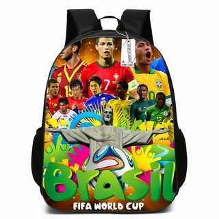 Ba lô Cristiano Ronaldo dành cho nữ Sinh viên Công suất lớn In thoáng khí Túi đa năng cá tính