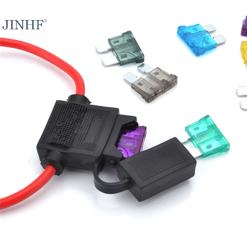 Hộp giữ cầu chì lưỡi tiêu chuẩn JINHF in-line chống văng nước ô tô 5/10/15/20/25/ 30a