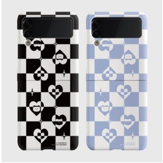 Ốp lưng cứng hình thỏ Ninemall / Spring edition cho galaxy z flip 2 3 4 5 6 / búp bê gấu Hàn Quốc màu vàng hồng zflip6 flip5
