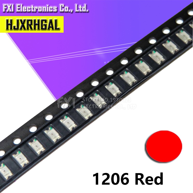 Bộ 100 Đèn LED 1206 SMD Ánh Sáng Đỏ Chất Lượng Cao | Shopee Việt Nam