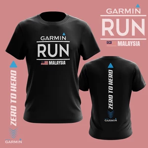 Áo Thun Chạy Bộ Ngoài Trời Thoáng Khí GARMIN RUN MALAYSIA 2023