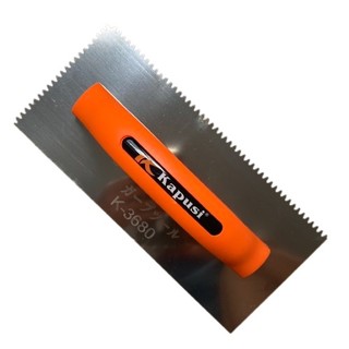 Bàn xoa răng cưa (bay răng cưa) KAPUSI Japan, lưỡi thép cán nhựa cam chắc chắn, Bh 12 tháng  Kouritsu Official Store