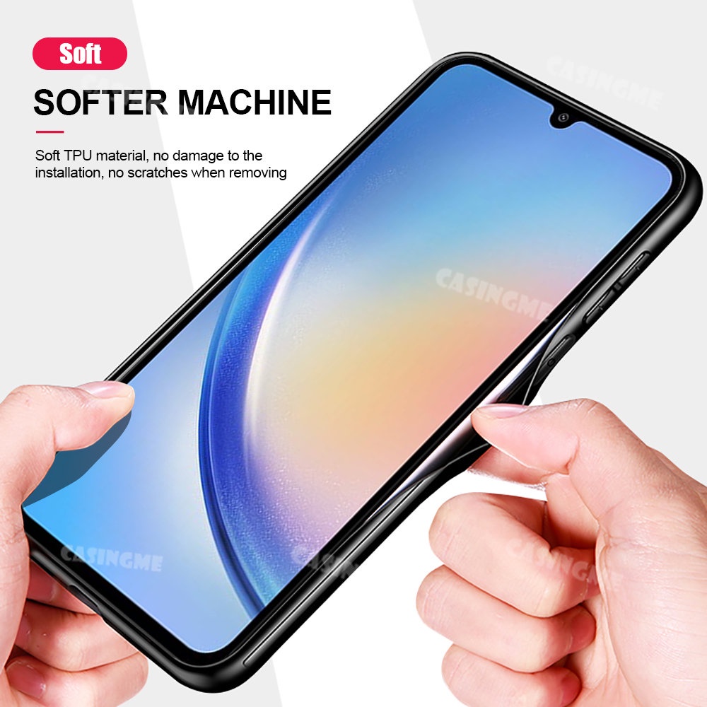 Dành Cho Samsung A56 5G 2025 Ốp Điện Thoại Ô Tô Từ Tính Giá Đỡ Da Cho Samsung Galaxy A56 A16 A26 A36 SamsungA56 A 56 56A 4G 5G Ốp Lưng Silicon Chống Sốc
