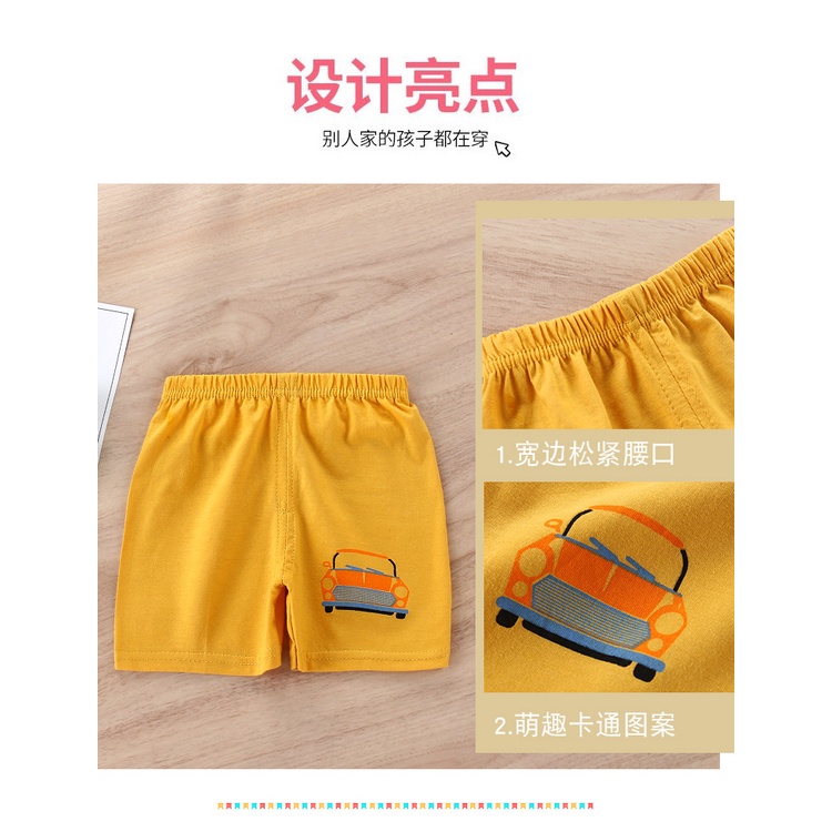 Trẻ Em Quần Short Trẻ Em Quần Áo Trẻ Em Phiên Bản Hàn Quốc Cotton Bé Trai Bé Gái Quần Short Trung Nhỏ Trẻ Em Mở Đáy Quần Đơn Mảnh KVYU