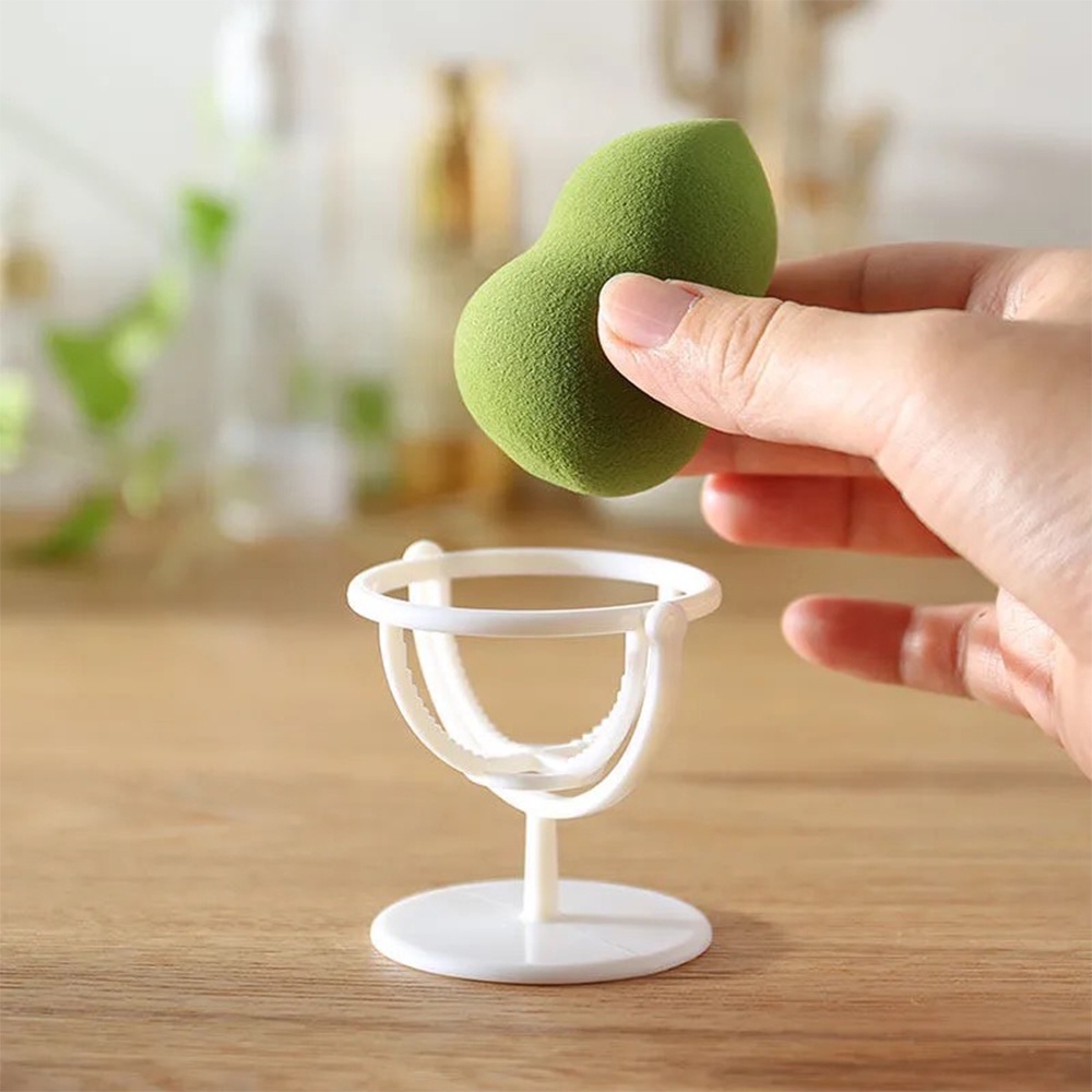 Giá Đỡ Mút Trang Điểm / Mút Trang Điểm Hình Trứng Gắn Tường Xoay Được Tiện Lợi