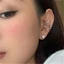 Unstop * Phụ Nữ Vòng Đeo Tai Bông Tai Hình Hoa Rỗng Vòng Đeo Tai Kẹp Tai Vòng bít Bông Tai