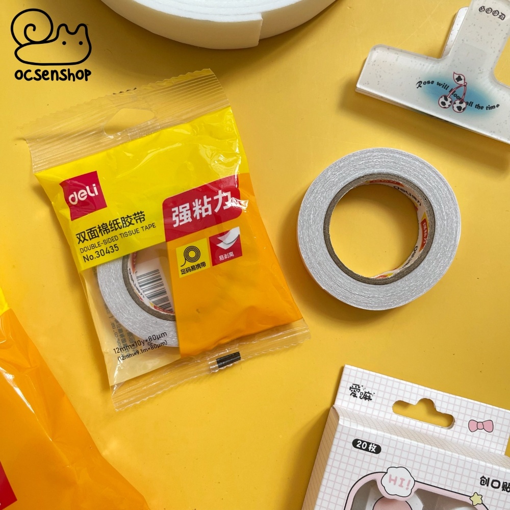 Băng dính xốp 2 mặt Deli