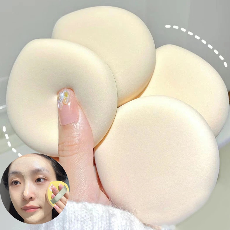 1 Mút Trang Điểm Ướt Và Khô Mềm Mại Hình Giọt Nước Màu Marshmallow