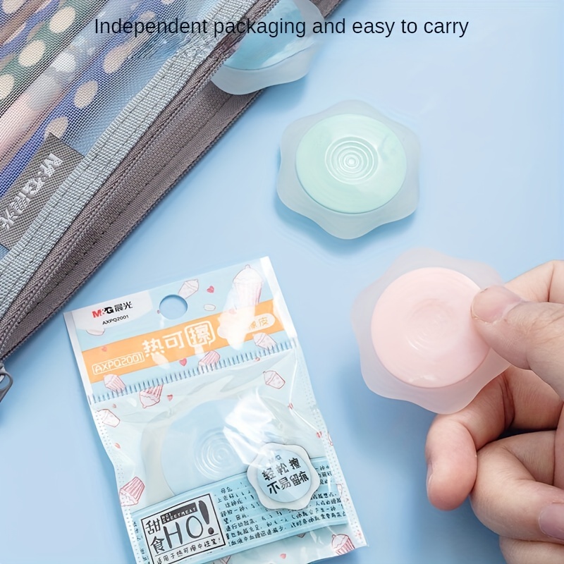 M&G Bút Tẩy Mực Nước Nóng Hình Lục Giác Bằng Cao Su Màu Kẹo Ngọt Có Thể Xóa Được Màu Sắc Ngẫu Nhiên M&G