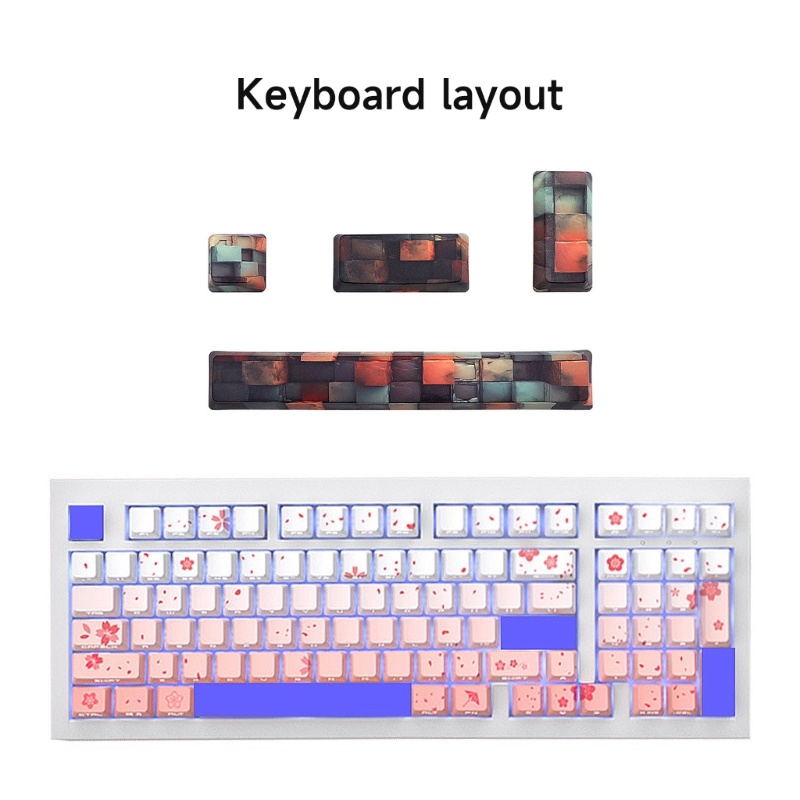 Bàn phím IOR Keycaps tùy chỉnh 4 Keycap Space 6 25U ESC Enter Right Enter PBT Beauty
