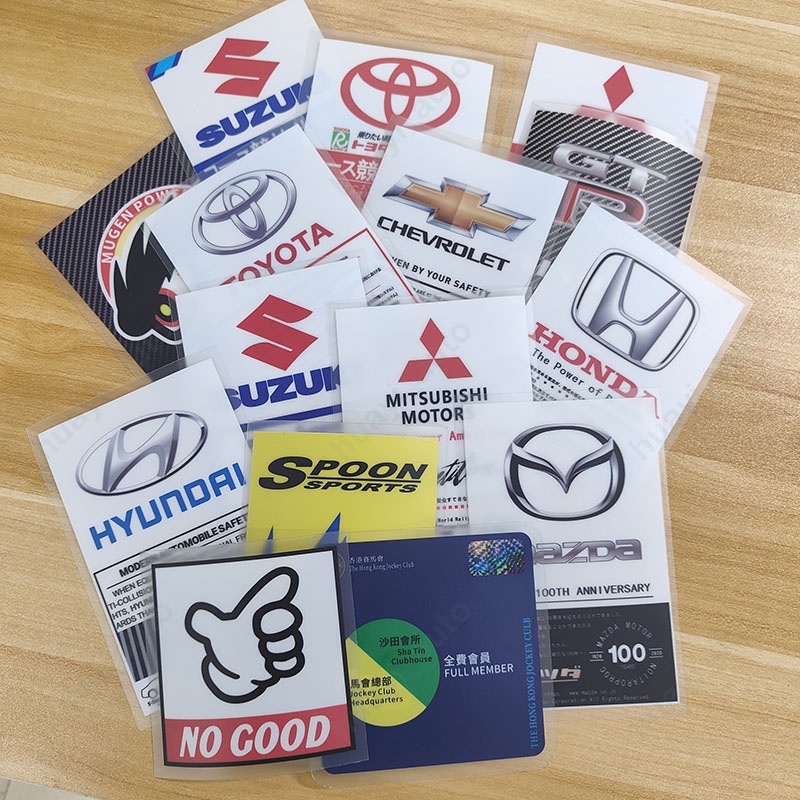 Miếng Dán Tĩnh Điện Trang Trí Kính Chắn Gió Xe Hơi Toyota Honda Mitsubishi Volkswagen Nissan