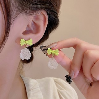 Bông tai bạc 925 Loạt Màu Xanh Lá Cây Cho Nữ