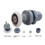 Con lăn cửa tắm YUJUNI, Phụ tùng thay thế Bánh xe cửa trượt bằng đồng thau, Khay tắm PVC Bánh xe treo một bánh xe Phòng tắm
