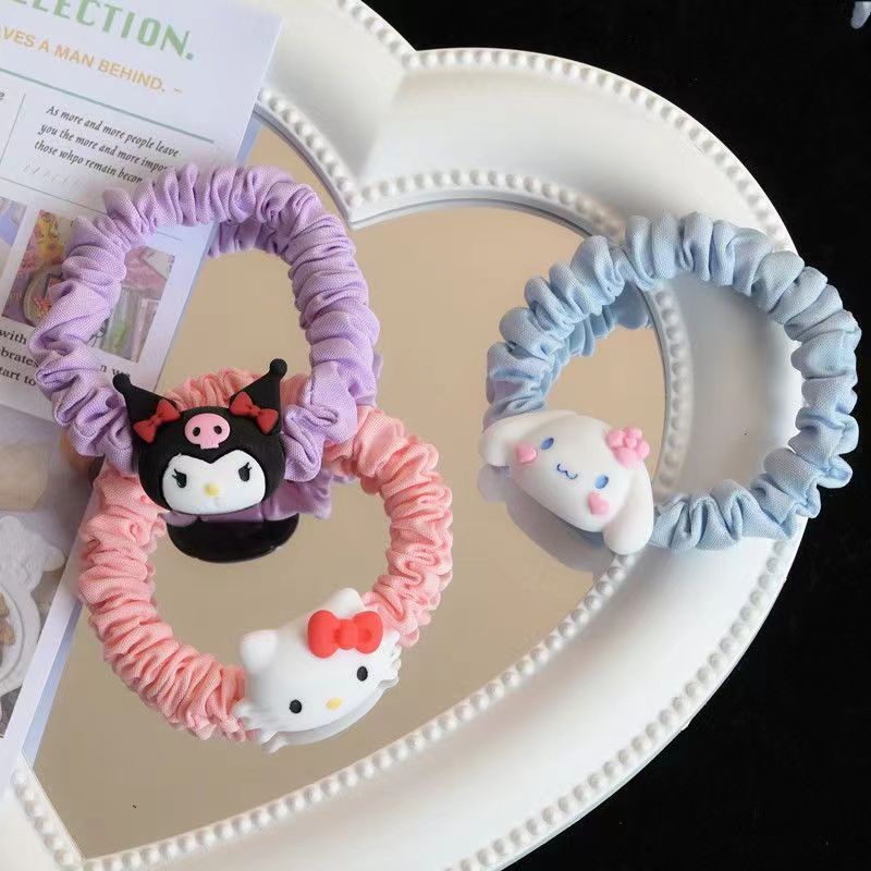 Dễ Thương Quế Chó Kuromi Hoạt Hình Dây Tóc Đơn Giản Mềm Mại Headrope Cô Gái Quà Tặng Cung Cấp