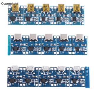 Queenten 5 chiếc 5v 1a type-c micro usb 18650 tc4056a bảng sạc lithium tp4056 qt