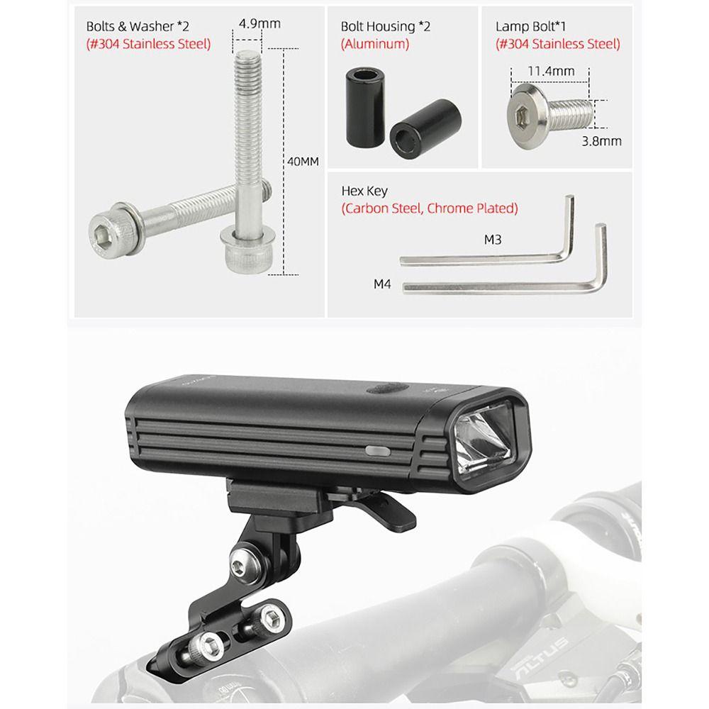 Giá đỡ đèn Rockbros QD-250/YQ200/400 - Bền, Gắn Nhanh cho Xe Đạp MTB