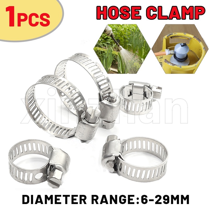 Ống thép không gỉ đa năng giá đỡ ống nước kẹp ống / kẹp ống khí có thể điều chỉnh / phụ kiện dụng cụ phần cứng / chốt ống bánh răng snail