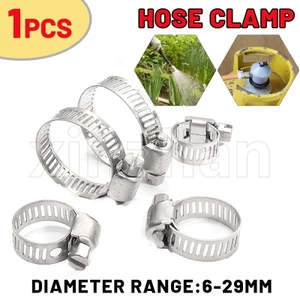Ống thép không gỉ đa năng giá đỡ ống nước kẹp ống / kẹp ống khí có thể điều chỉnh / phụ kiện dụng cụ phần cứng / chốt ống bánh răng snail