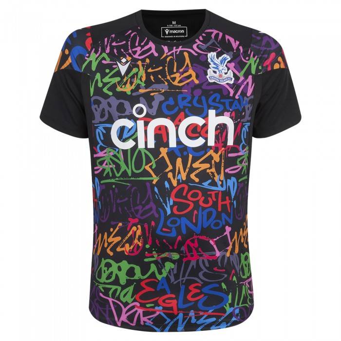 Sy3 2023-2024 crystal palace jersey người hâm mộ trận đấu trước tay ngắn huấn luyện bóng đá trắng áo phông thể thao tee plus size ys3