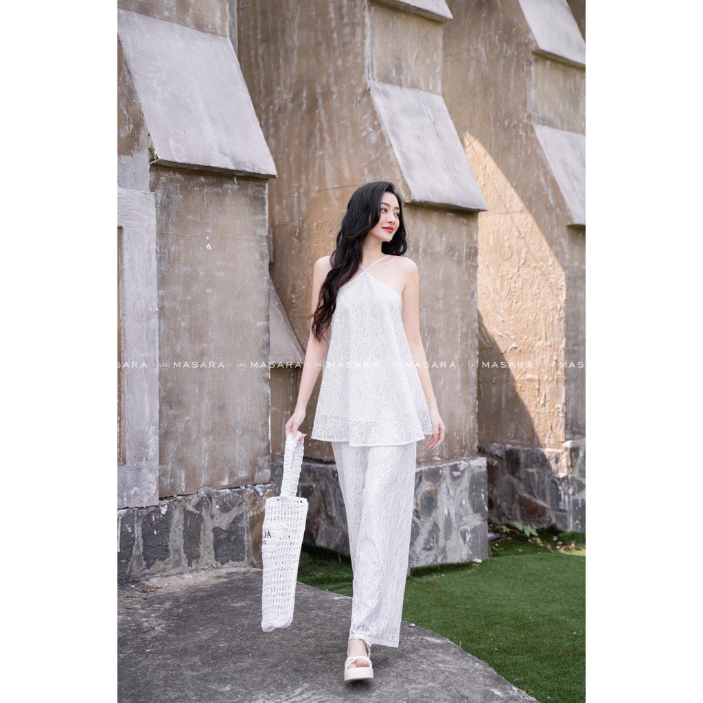 SET YẾM REN GÂN TRẮNG