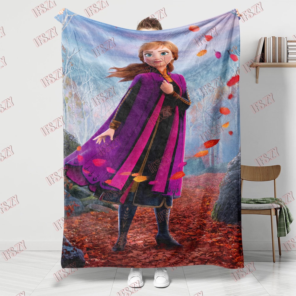 Anna & elsa Chăn flannel Một Mặt Điều Hòa Không Khí