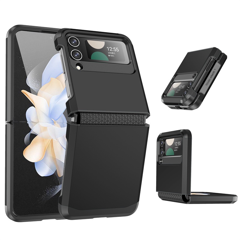 Ốp Điện Thoại PC Cứng Mỏng Nắp Gập Ngang / Dọc Kèm Giá Đỡ Ẩn Cho Samsung Galaxy Z Flip 4 Z Flip 3 5G Z Flip 3 4
