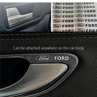 Miếng Dán Kim Loại In Logo 3D Sáng Tạo Trang Trí Nội Thất Xe Hơi Ford Fiesta Ranger T6 / T7 / T8 Focus Territory Everest Ecosport Ka Focus