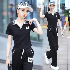 Bộ Đồ Thể Thao Hai Mảnh Dáng Ôm Thời Trang Mùa Hè Cho Nữ