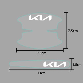 Bộ 8 Miếng Dán Trong Suốt Bảo Vệ Tay Cầm Xe Hơi KIA KN Seltos K2 K3 K5 Carens Ceed Forte Cerato Sportage Picanto RIO Carnival sorento Carnival
